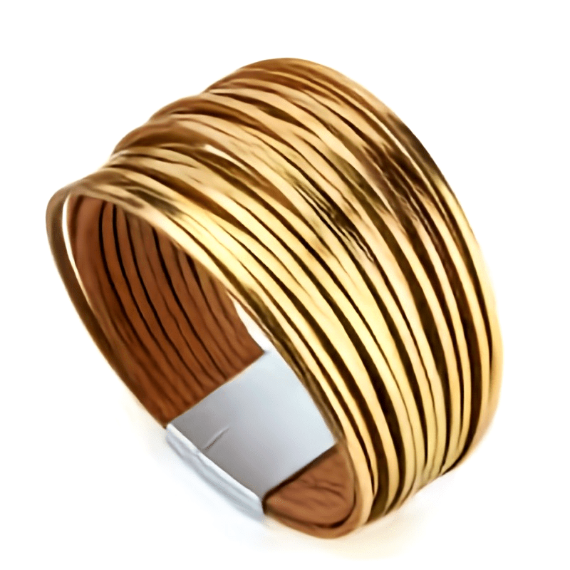 Layer Magnetic Clasp Bracelet - Borders